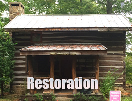 Historic Log Cabin Restoration  Cross,  South Carolina